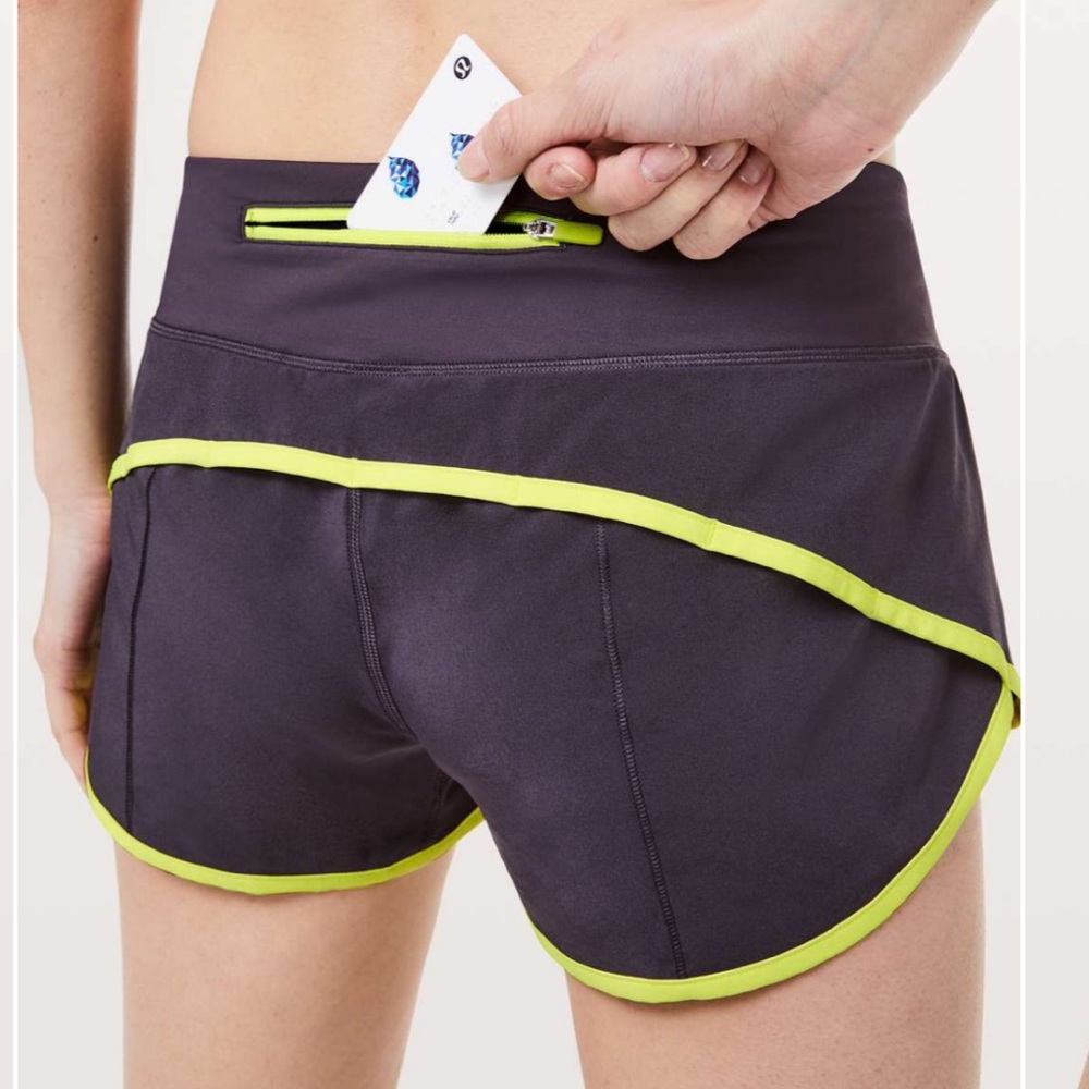 New LULULEMON Speed Up Shorts Cyber Ray Grey Sa 8